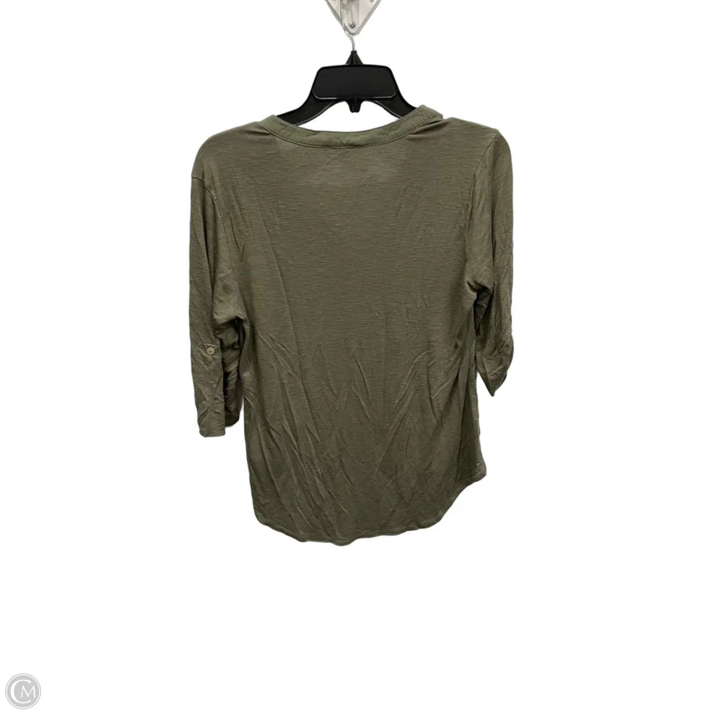 Top 3/4 Sleeve By Democracy In Green, Size: S