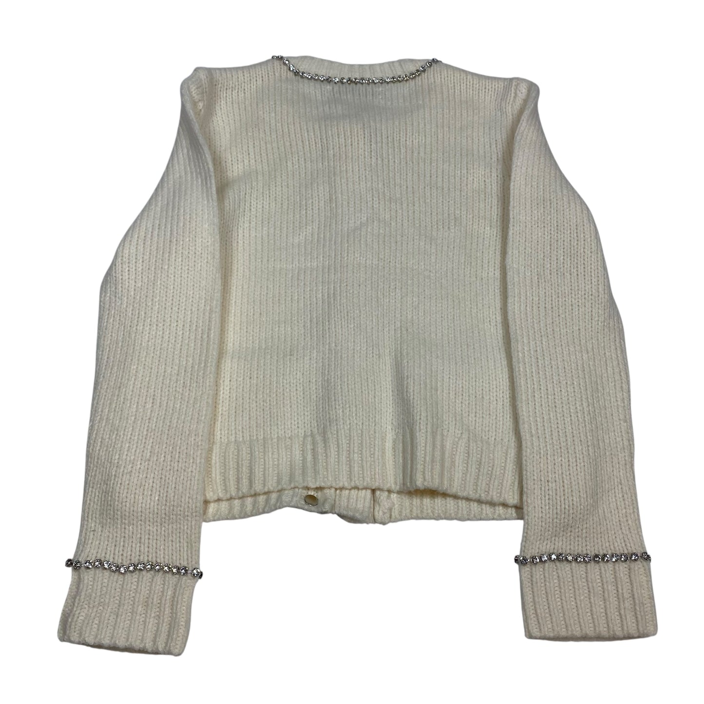 Sweater Cardigan By Loft In Cream, Size:Xs