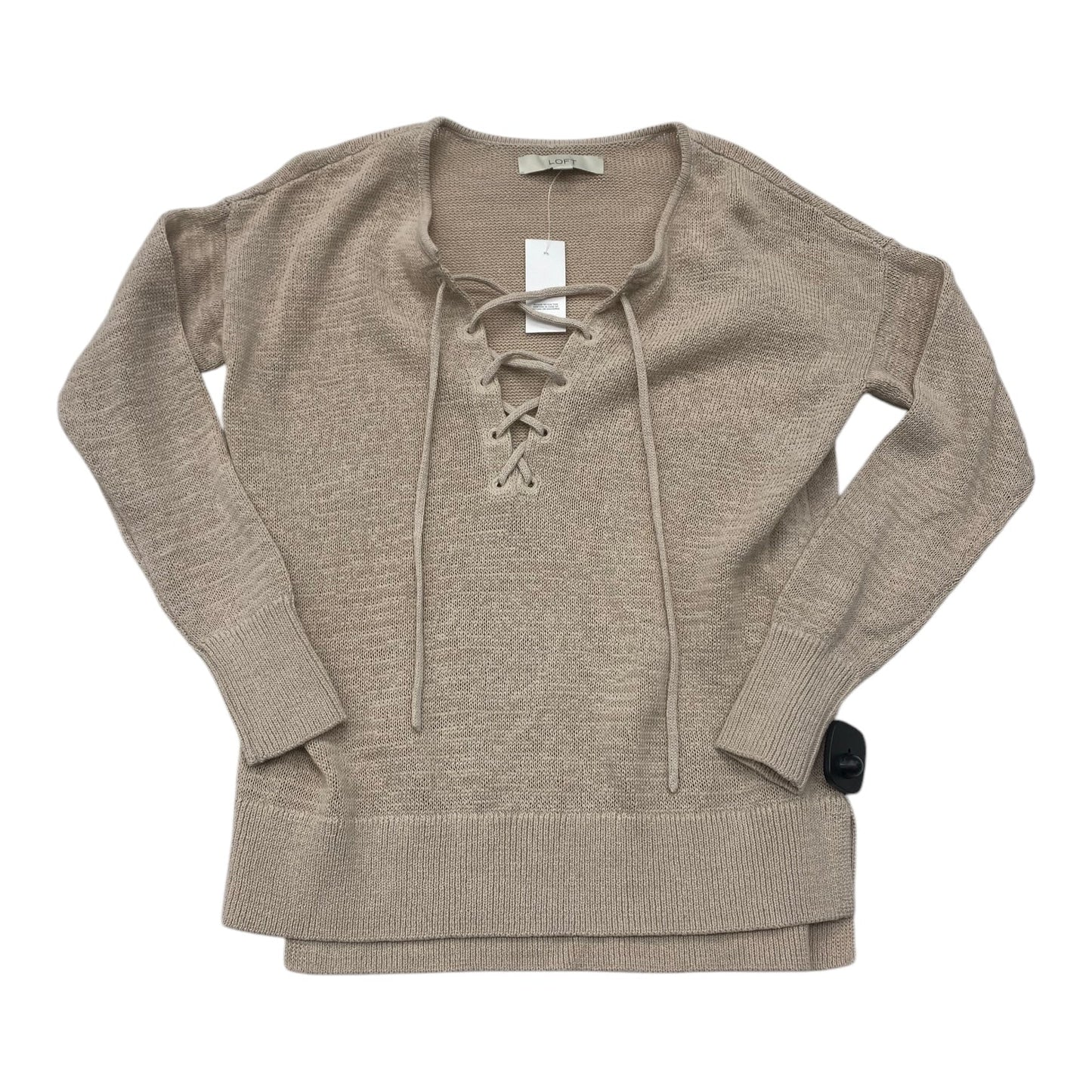 Top Ls By Loft In Taupe, Size:S