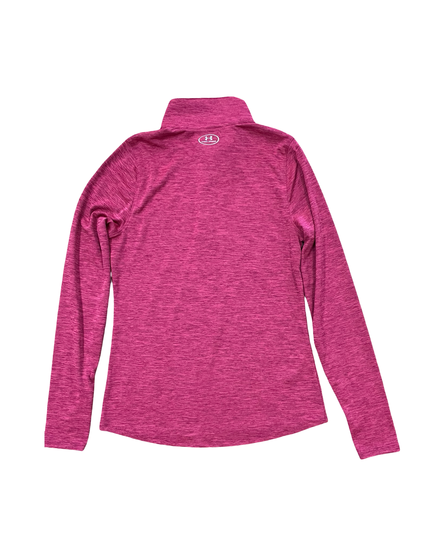 Athletic Top Ls Collar By Under Armour In Pink, Size:M