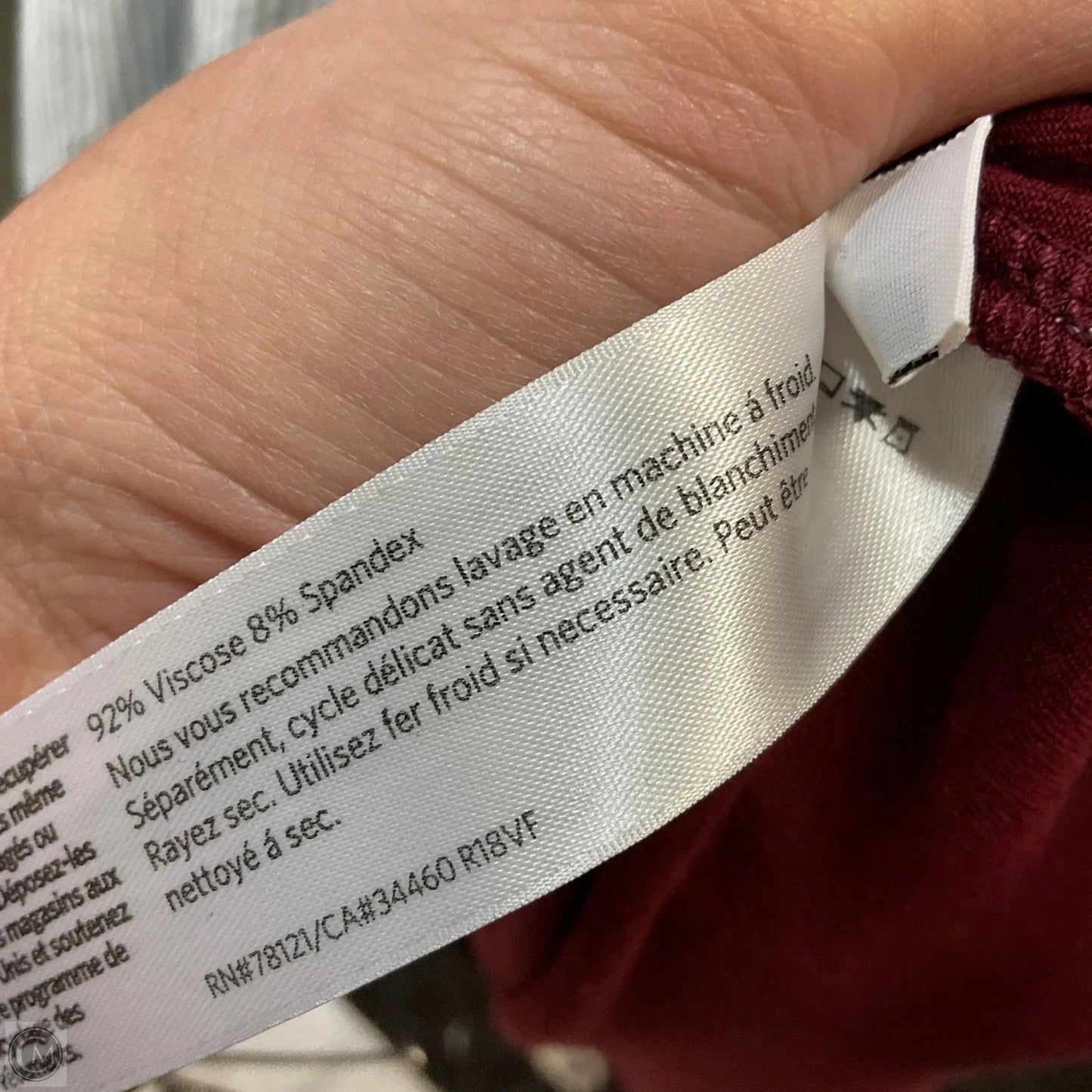Tunic Long Sleeve By Eileen Fisher In Red, Size: Xl