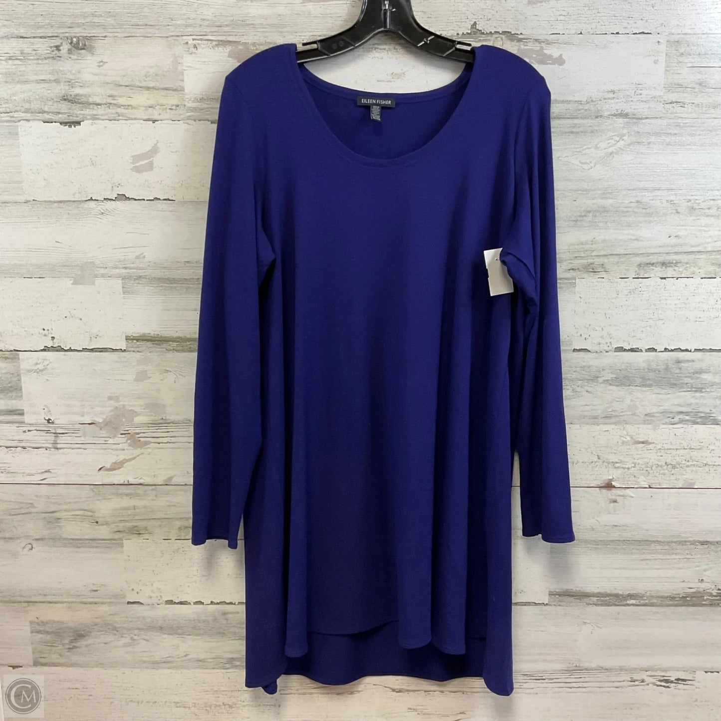 Tunic Long Sleeve By Eileen Fisher In Blue, Size: Xl