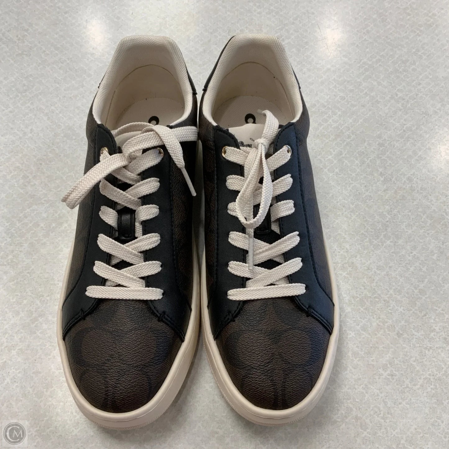 Shoes Designer By Coach In Brown & Cream, Size: 9.5