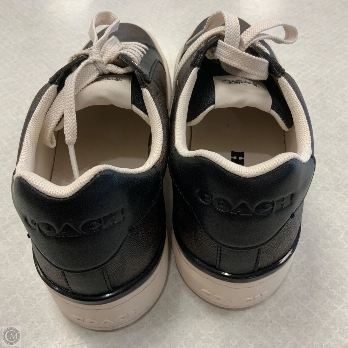 Shoes Designer By Coach In Brown & Cream, Size: 9.5