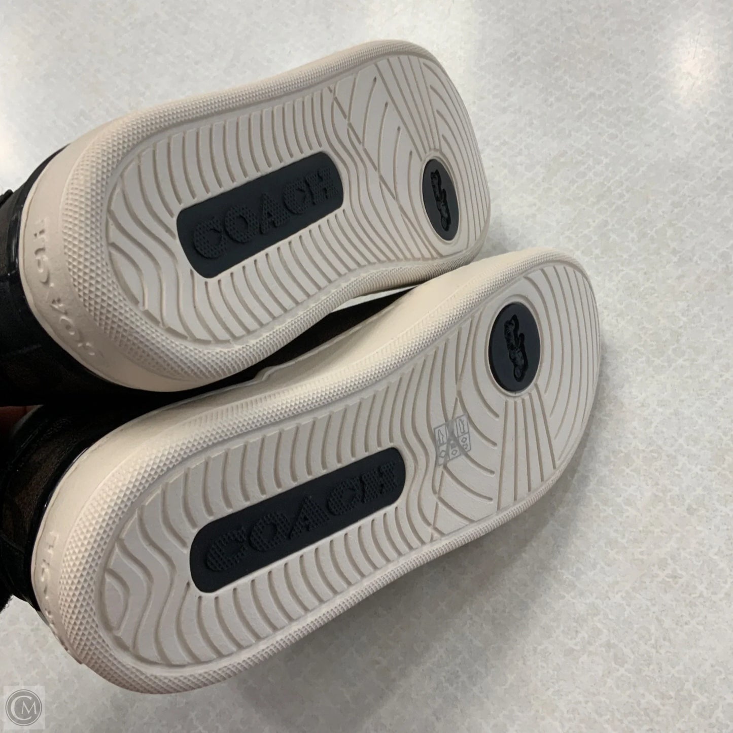 Shoes Designer By Coach In Brown & Cream, Size: 9.5