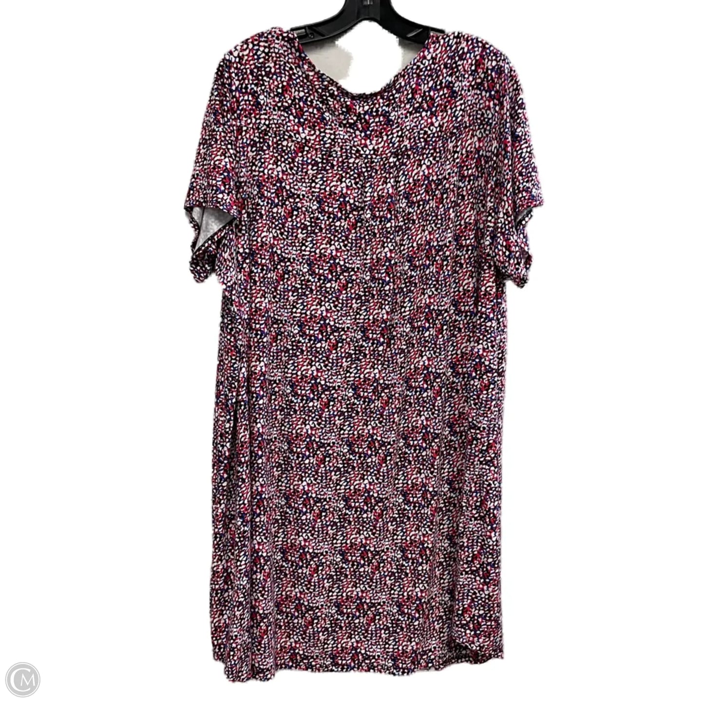 Dress Casual Short By Tahari By Arthur Levine In Red & White, Size: 2x