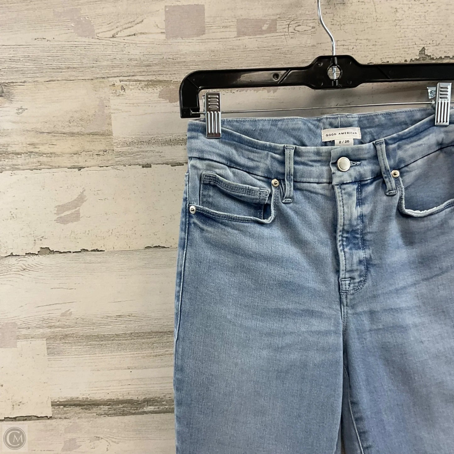 Jeans Boot Cut By Good American In Blue Denim, Size: 2