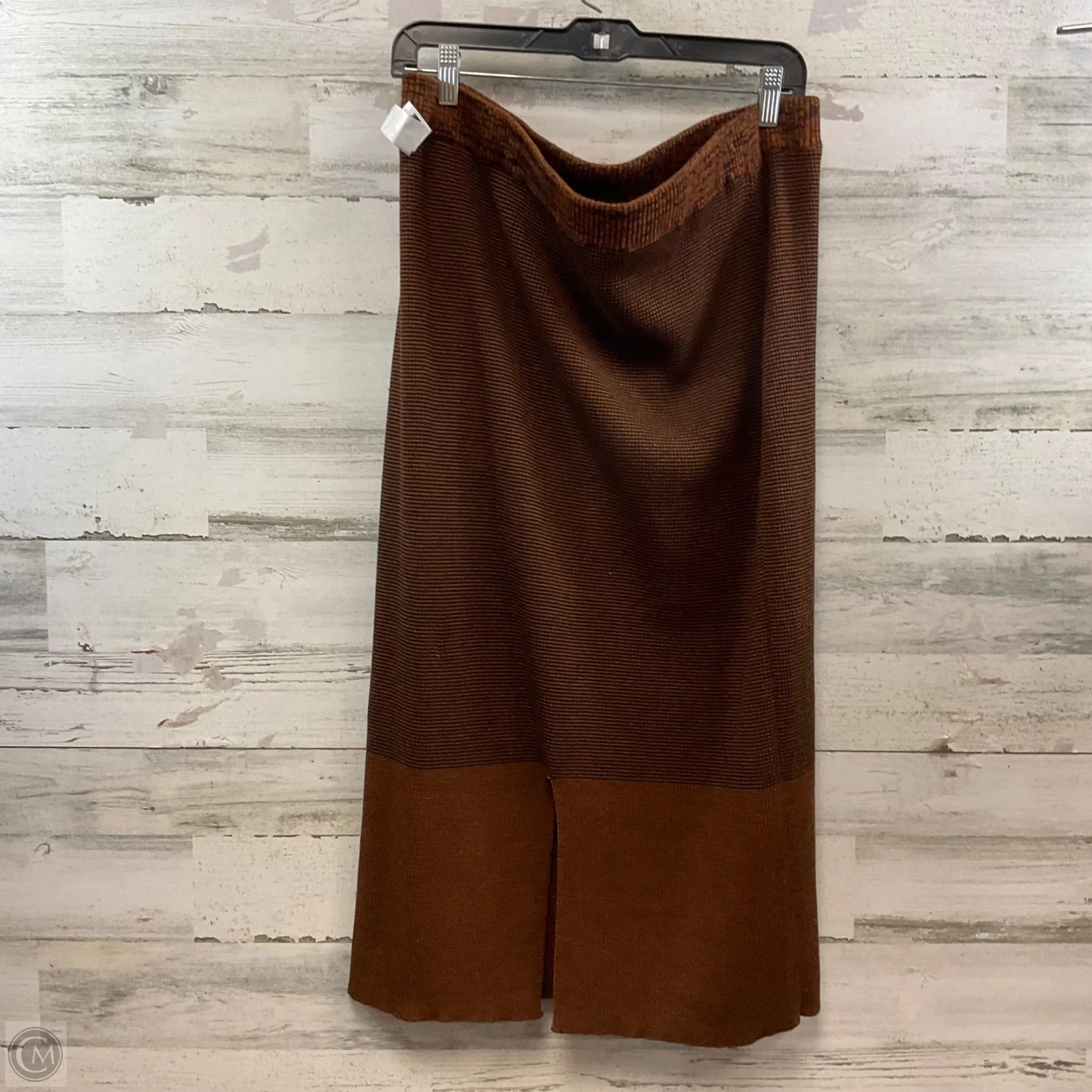 Skirt Maxi By Simply Vera In Brown, Size: Xxl