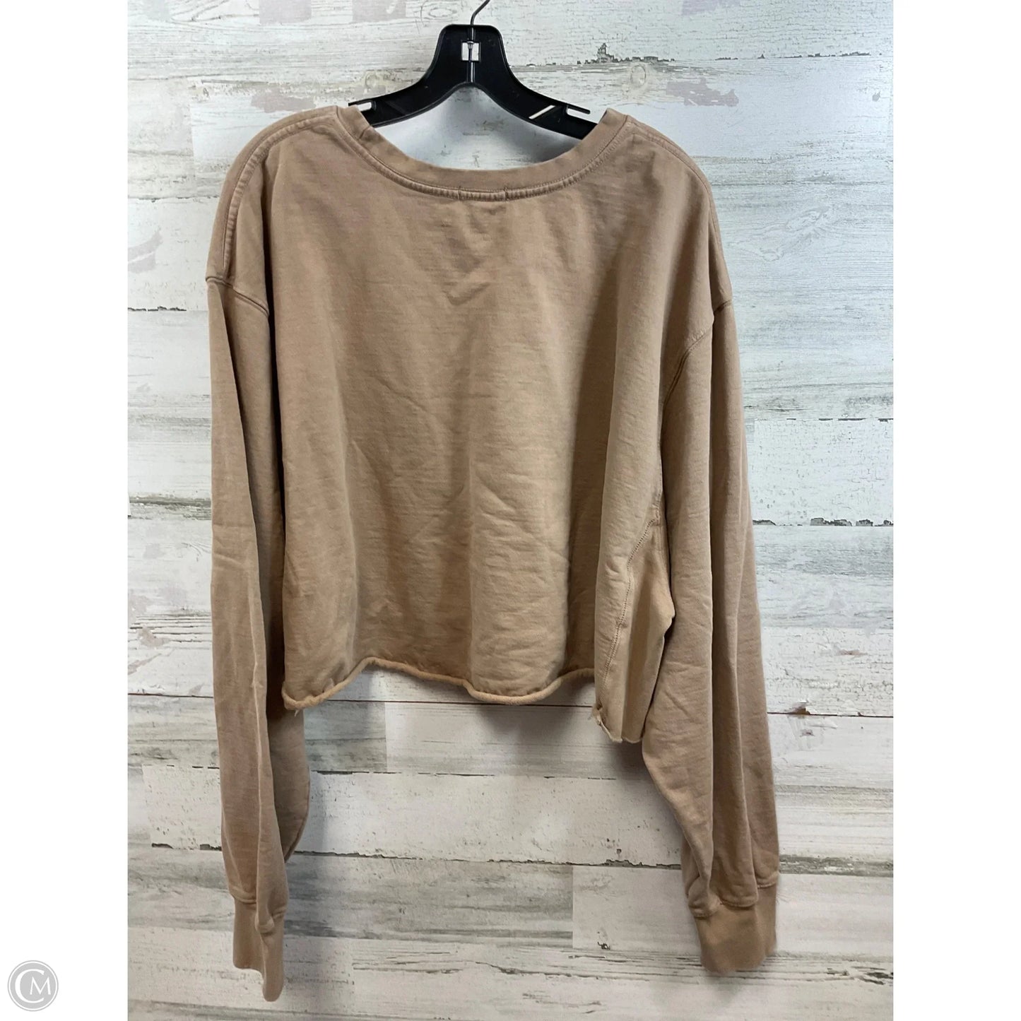 Sweatshirt Crewneck By Good American In Brown, Size: S