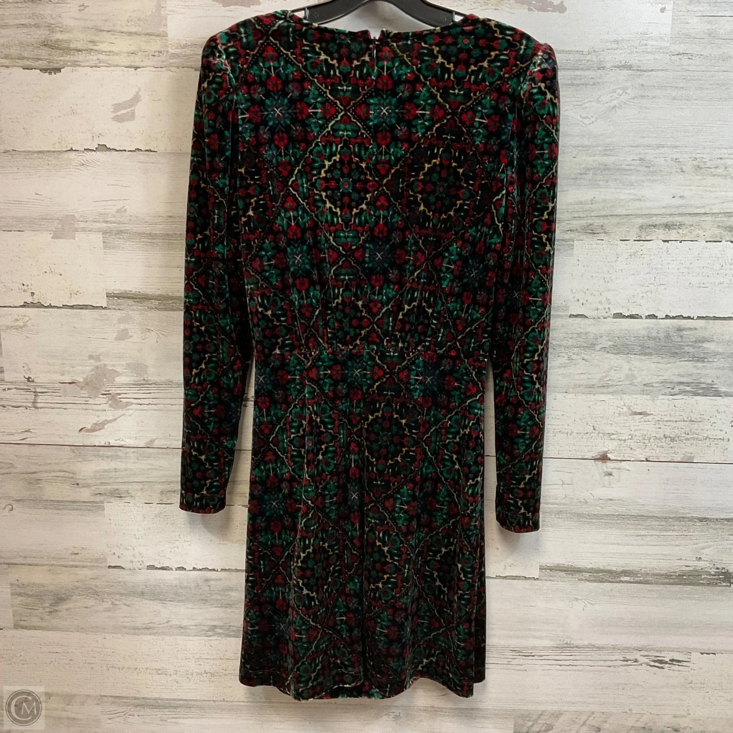Dress Casual Midi By Loft In Green & Red, Size: Xs