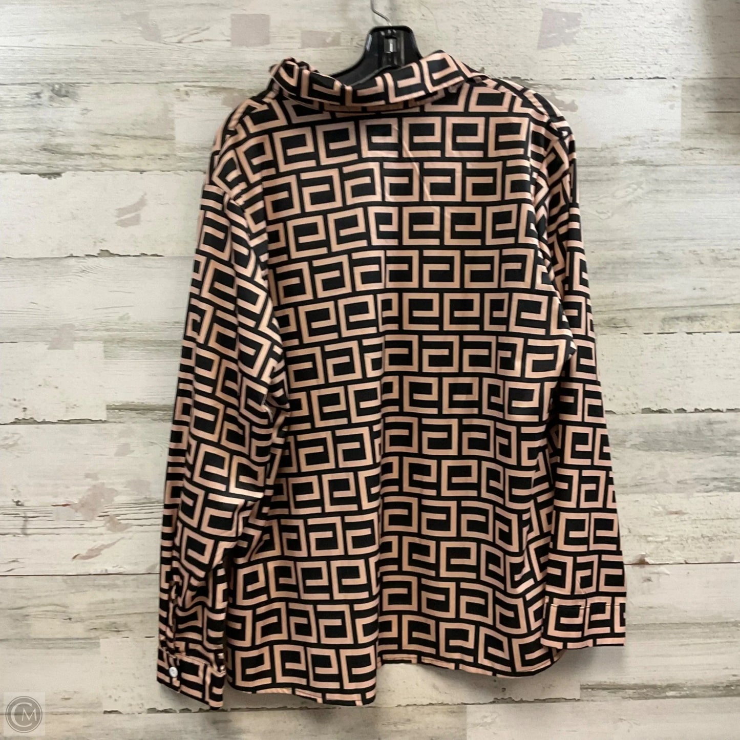 Top Long Sleeve By CHIC ME In Brown, Size: 2x