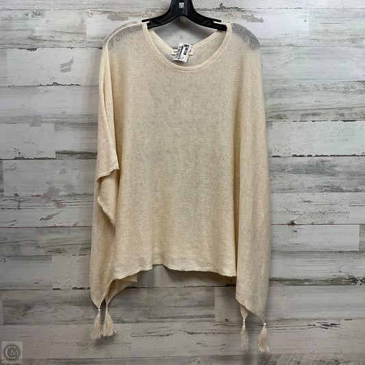 Sweater Short Sleeve By Johnny Was In Cream, Size: Xs