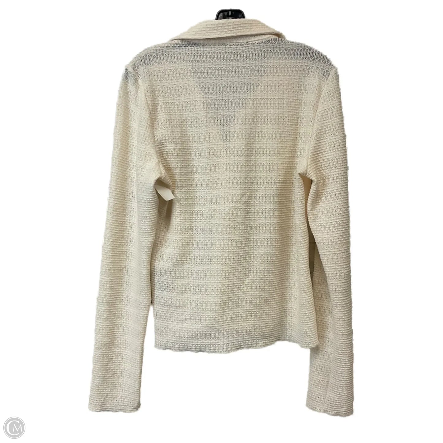 Top Long Sleeve By Rag And Bone In Cream, Size: L