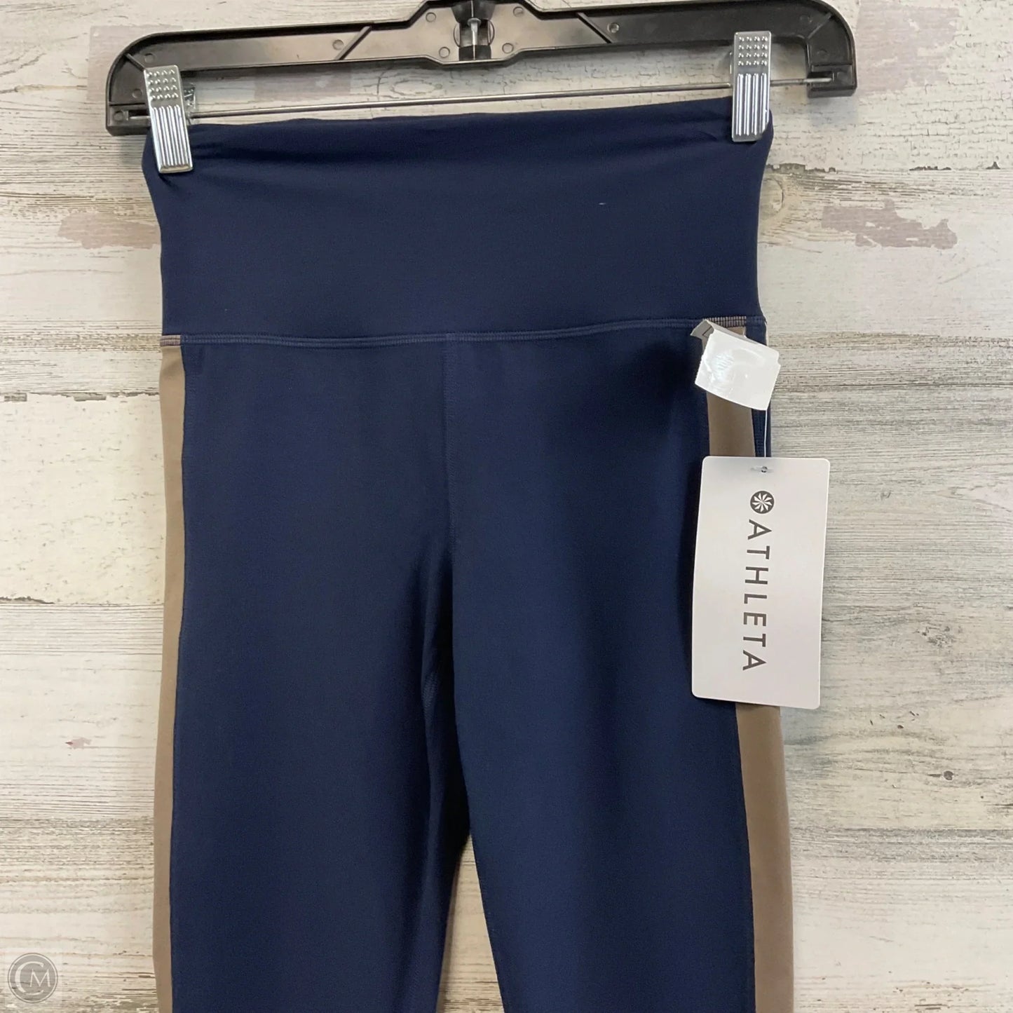Athletic Leggings By Athleta In Blue & Brown, Size: Xxs