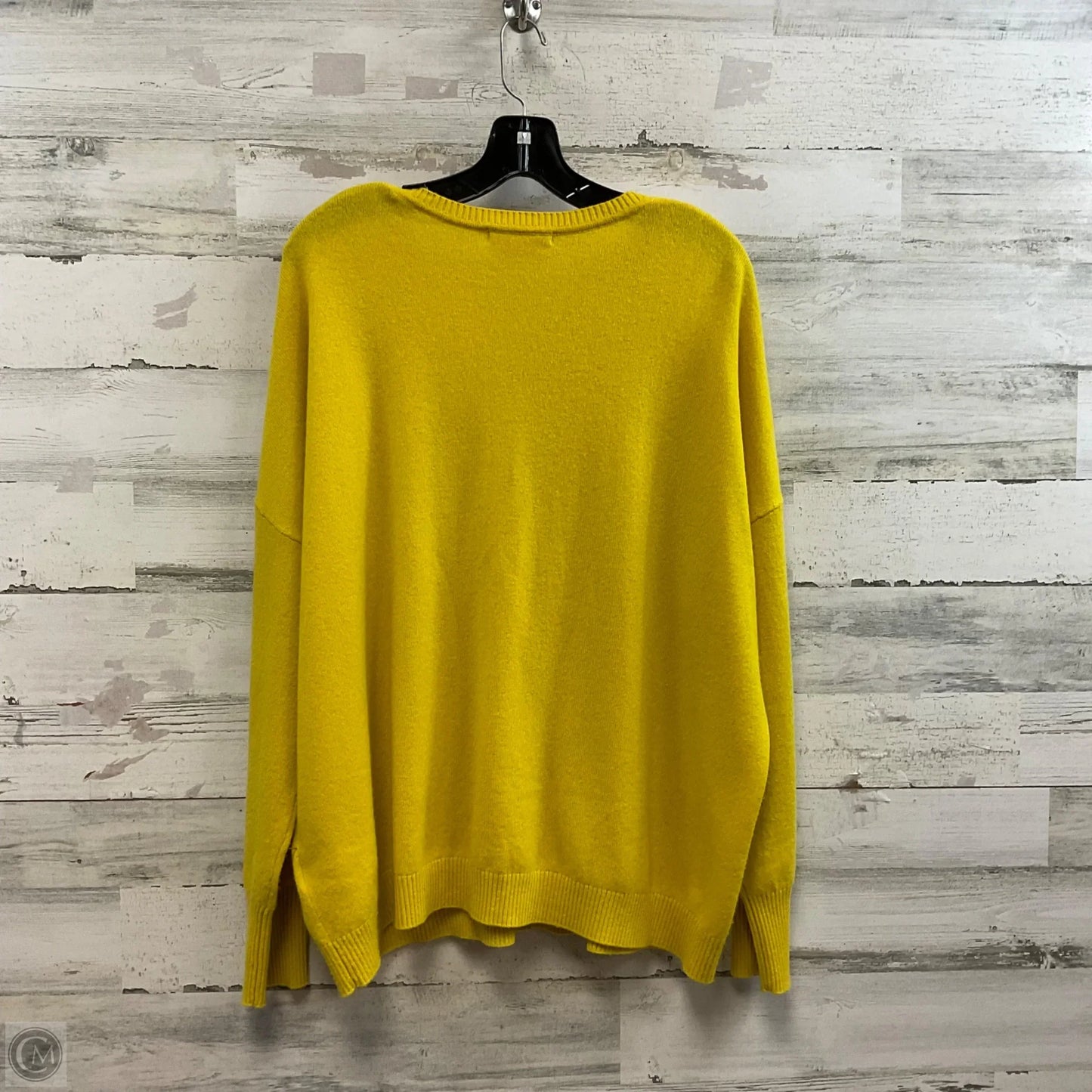 Sweater Cardigan By Boden In Yellow, Size: 1x