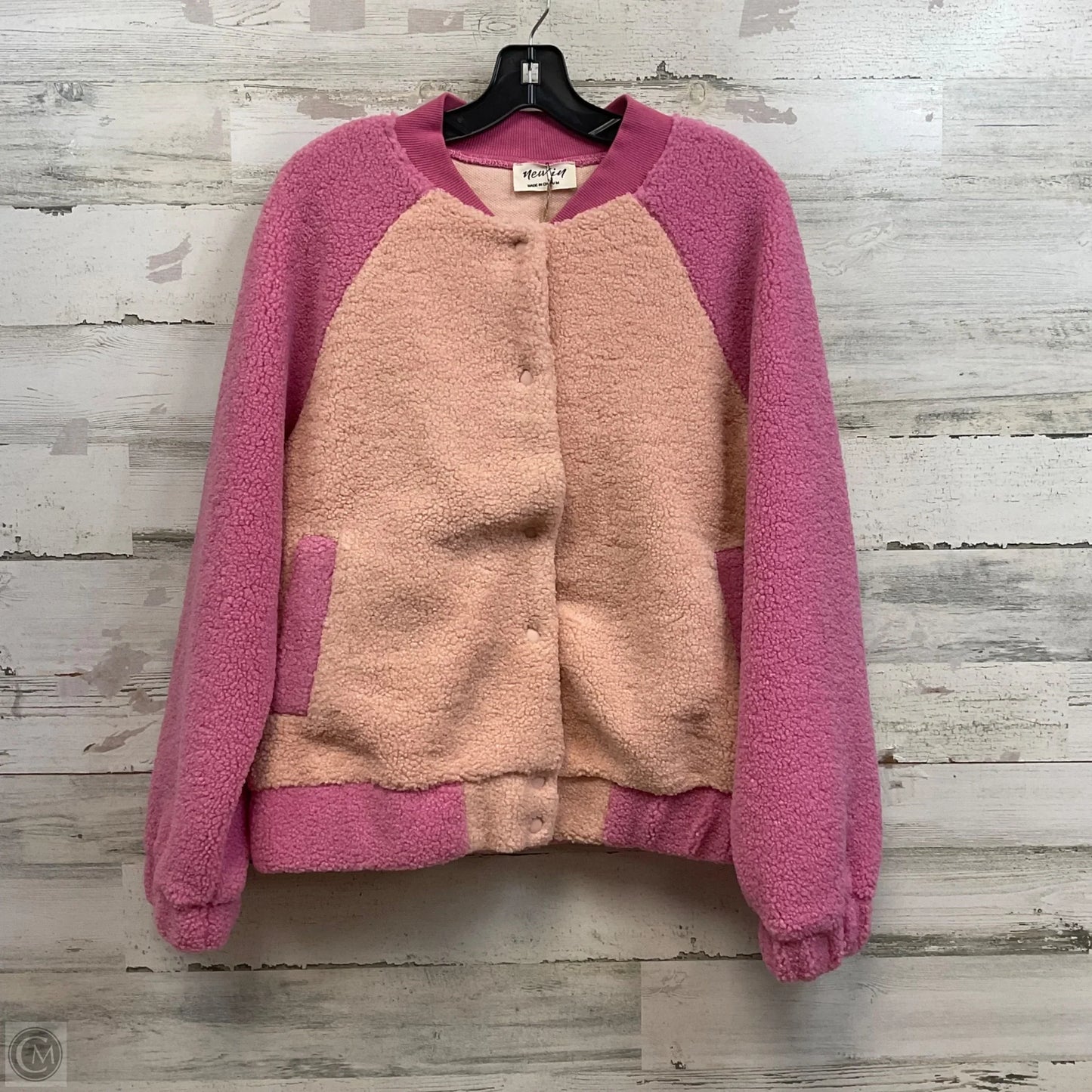 Jacket Fleece By New In In Pink, Size: S