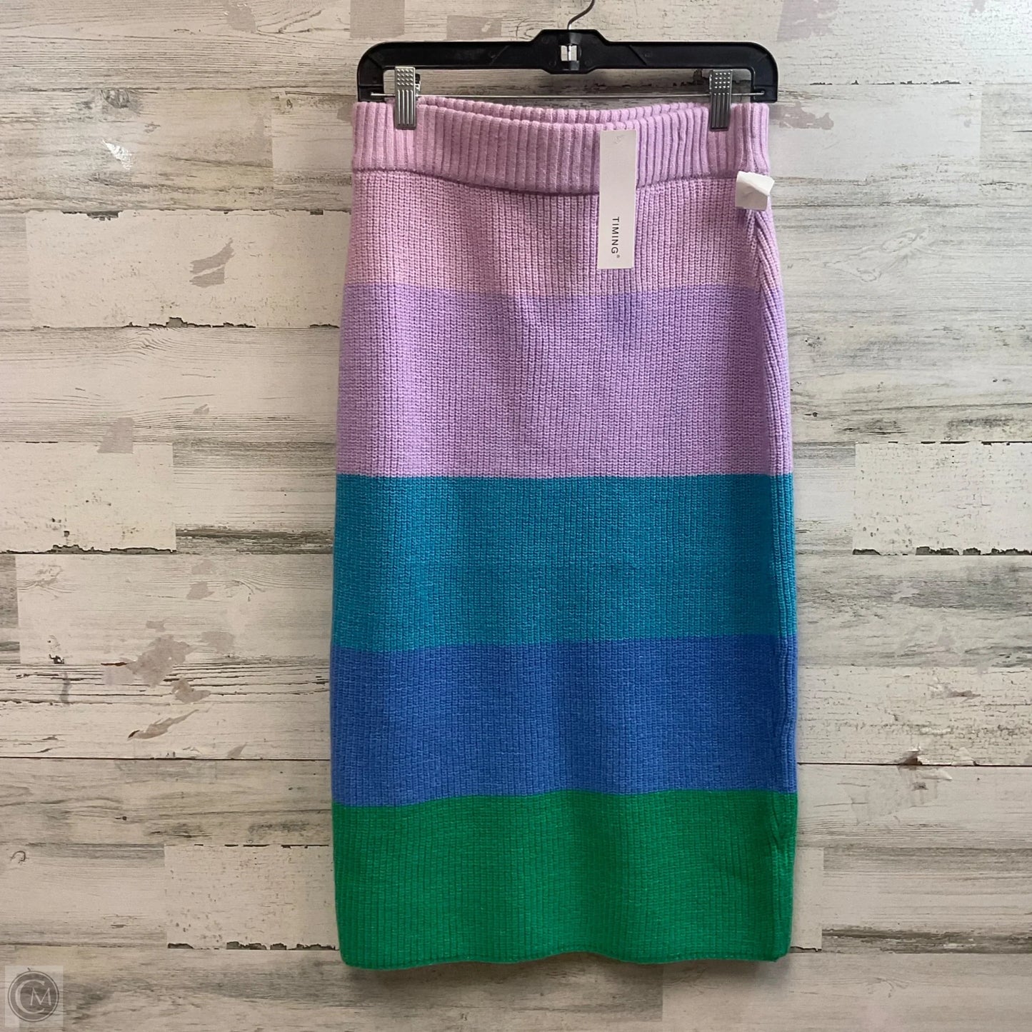 Skirt Midi By Timing In Purple, Size: L