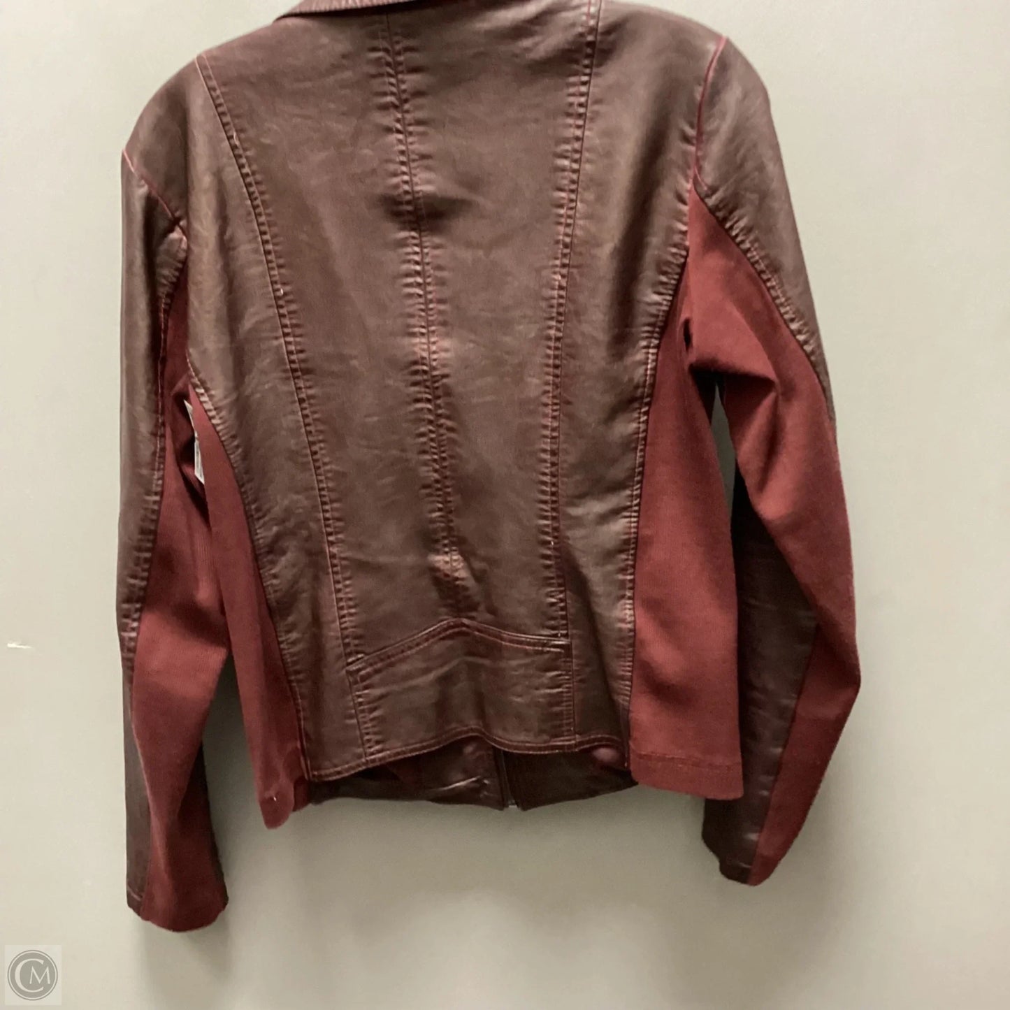 Jacket Moto By Maurices In Red, Size: M