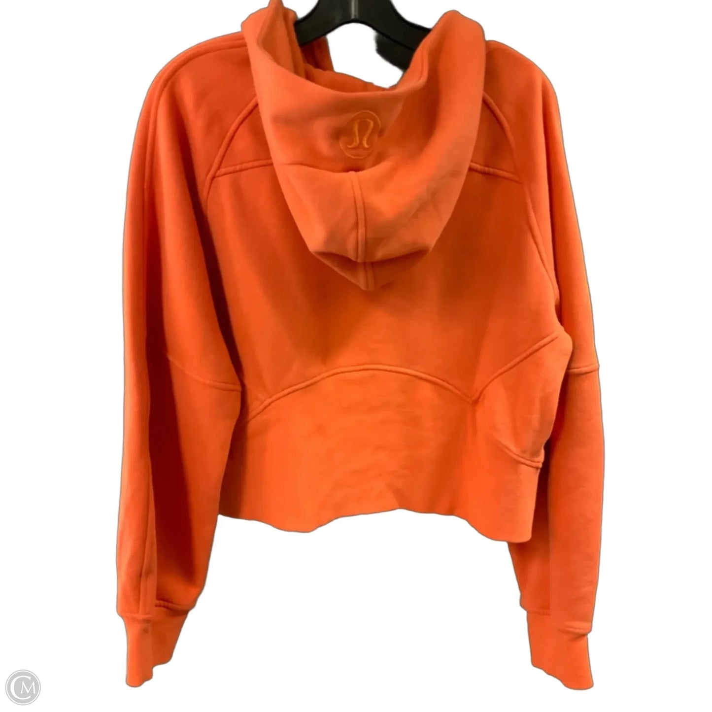 Athletic Jacket By Lululemon In Orange, Size: M