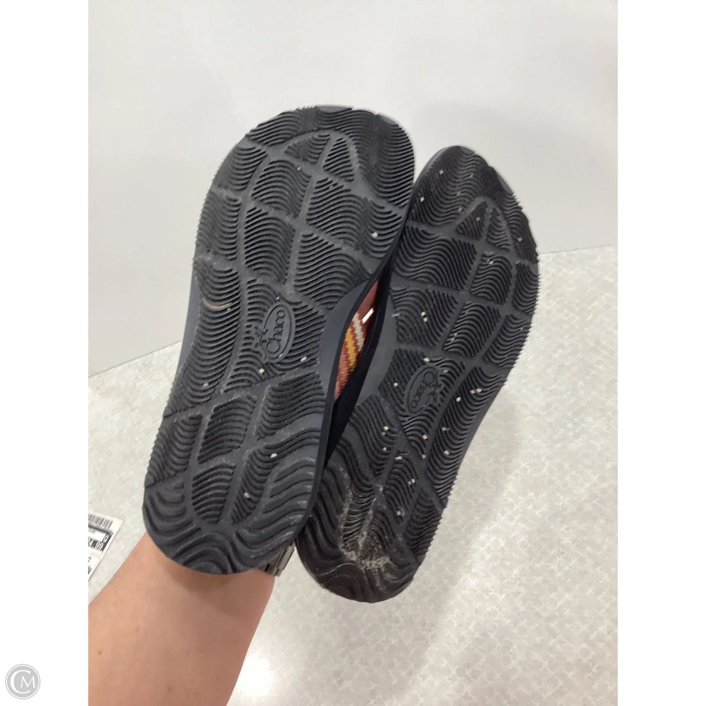 Sandals Flip Flops By Chacos In Black & Pink, Size: 7