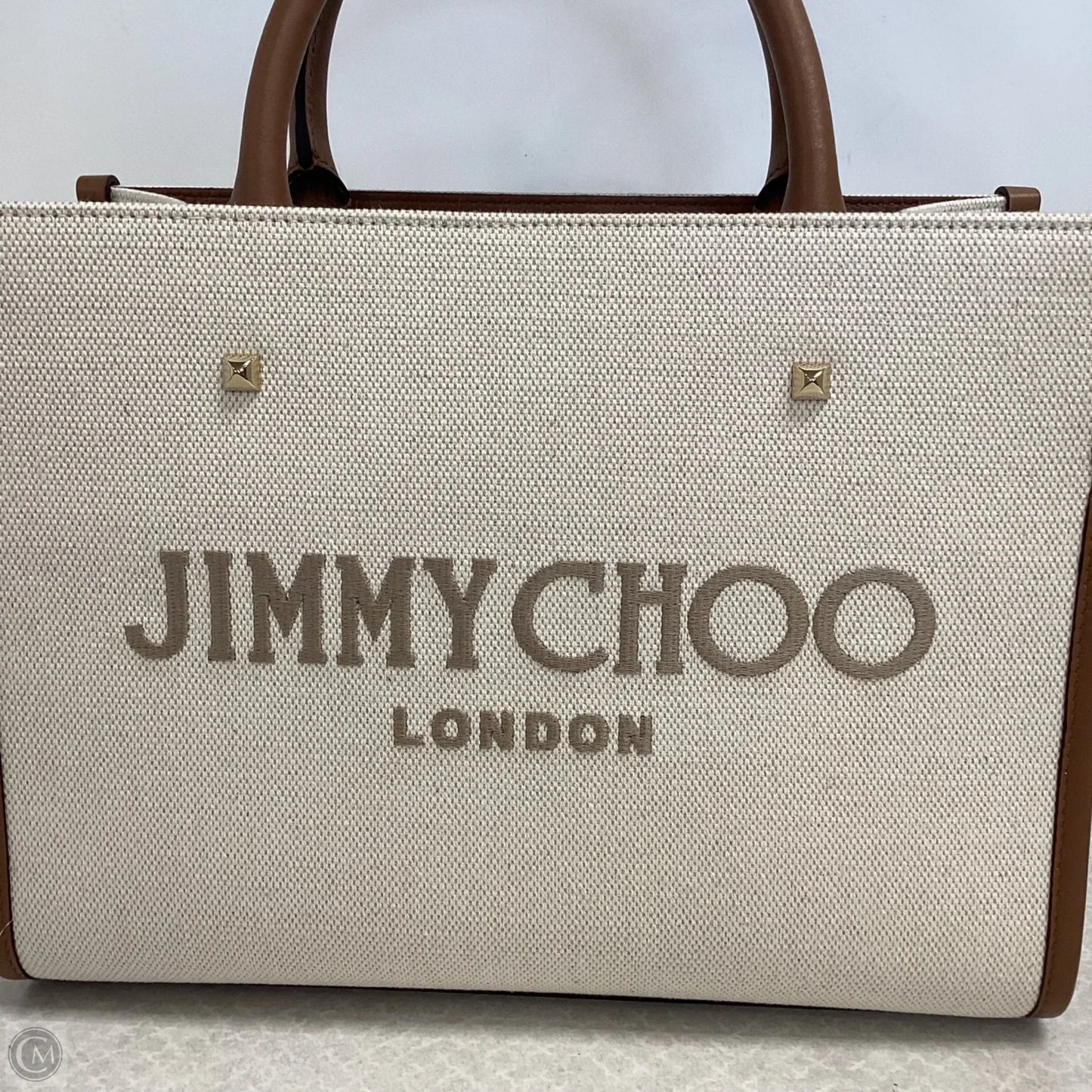 Handbag Luxury Designer By Jimmy Choo, Size: Medium