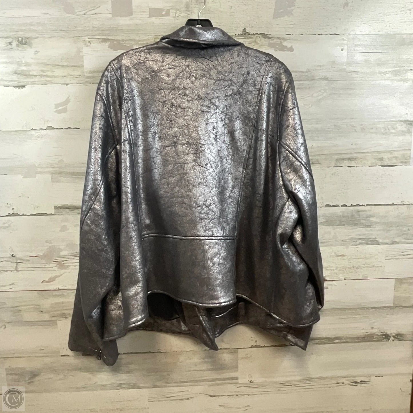 Jacket Moto By Torrid In Grey, Size: 4x
