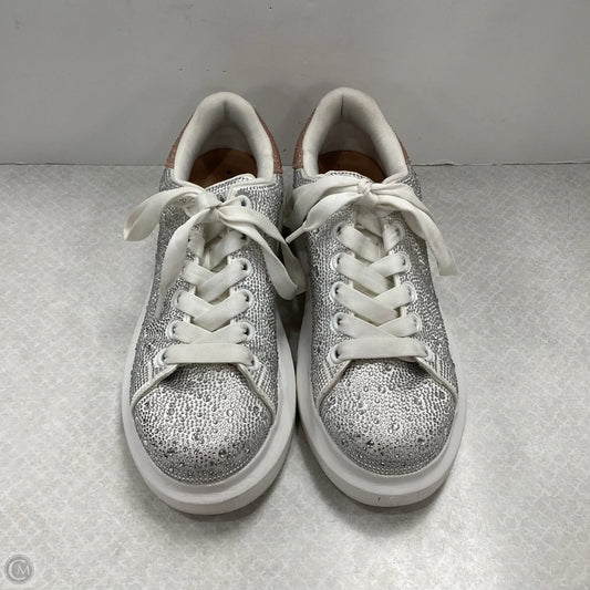 Shoes Sneakers By Inc In Silver & White, Size: 8.5