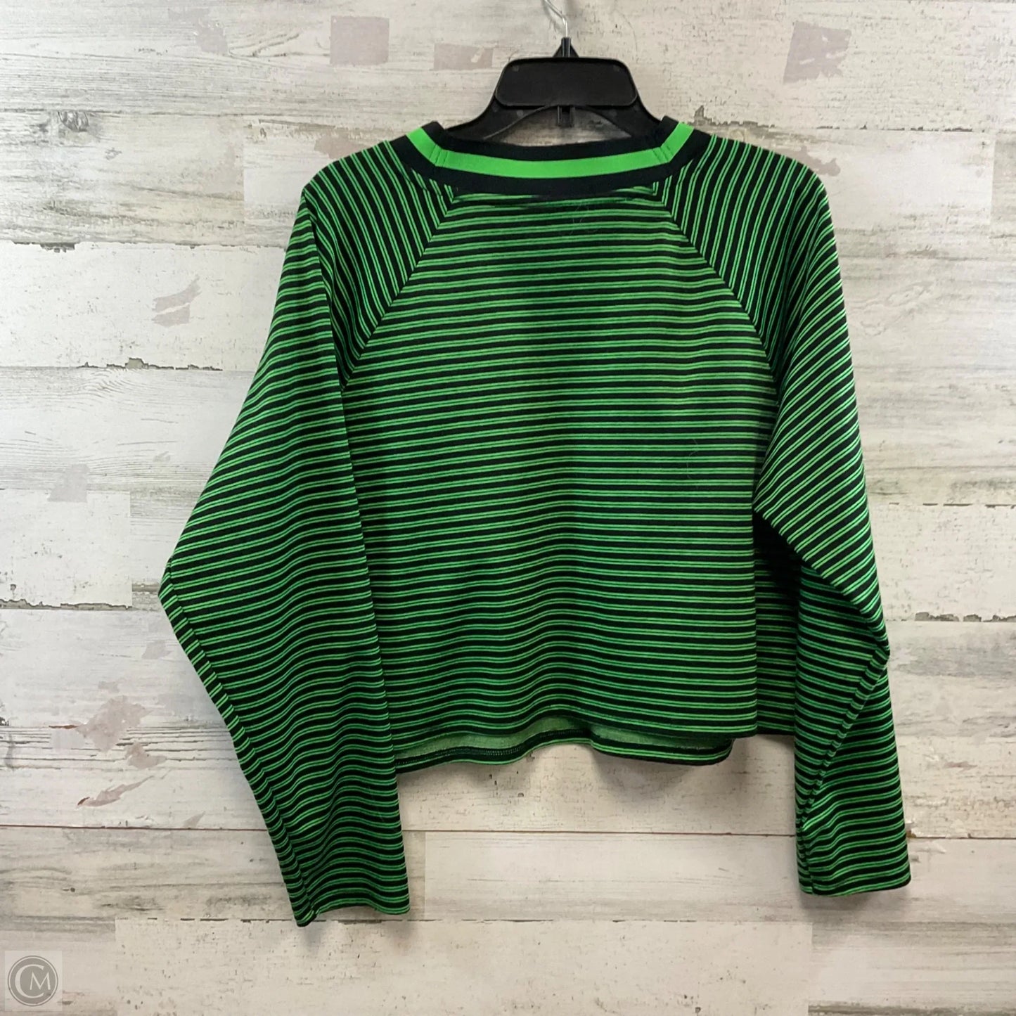 Top Long Sleeve By Future Collective In Green, Size: 2x