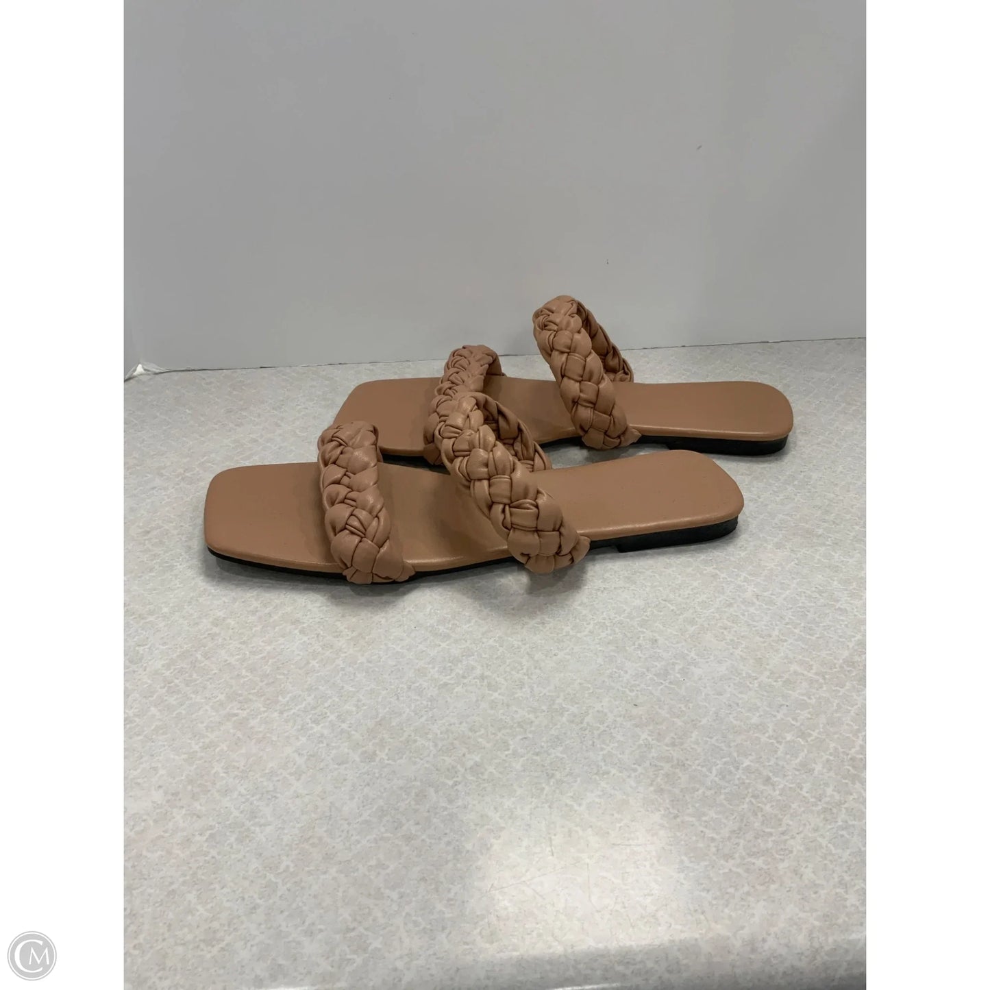 Sandals Flats By Cme In Tan, Size: 12