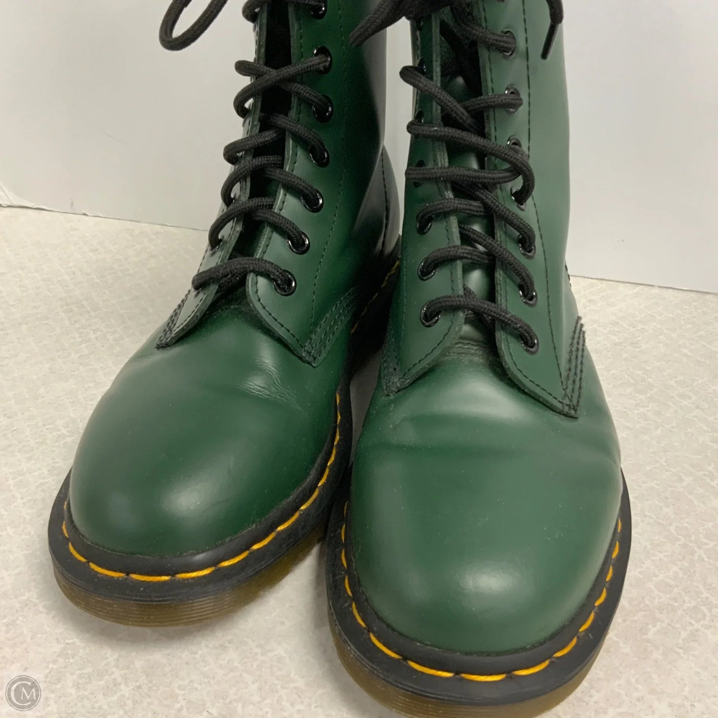 Boots Combat By Dr Martens In Green, Size: 8