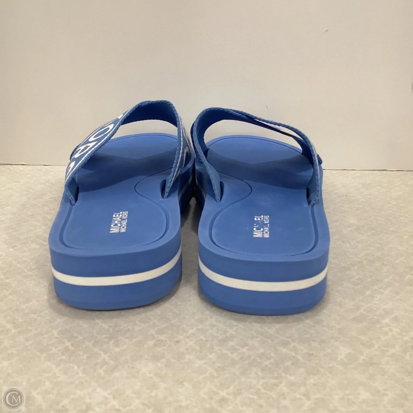 Sandals Flats By Michael By Michael Kors In Blue, Size: 11