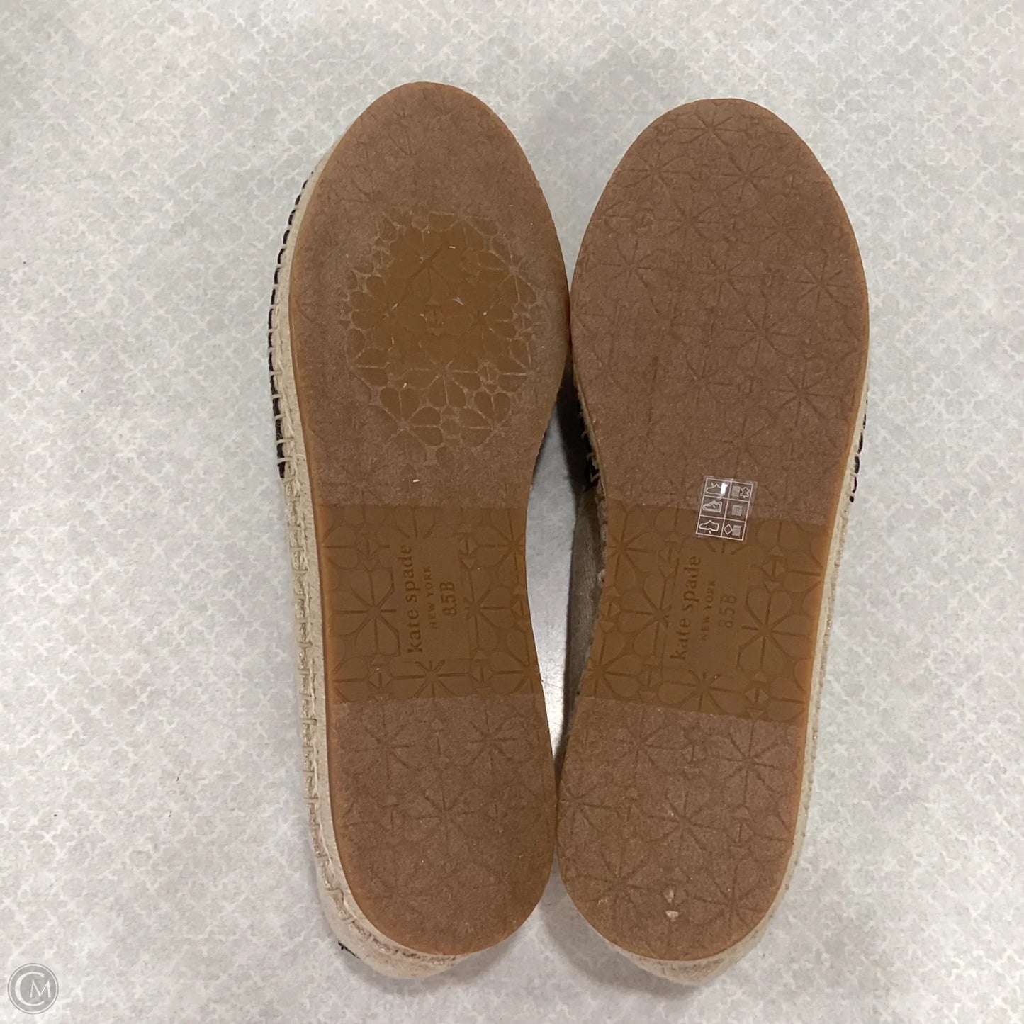 Shoes Designer By Kate Spade In Black & Tan, Size: 8.5