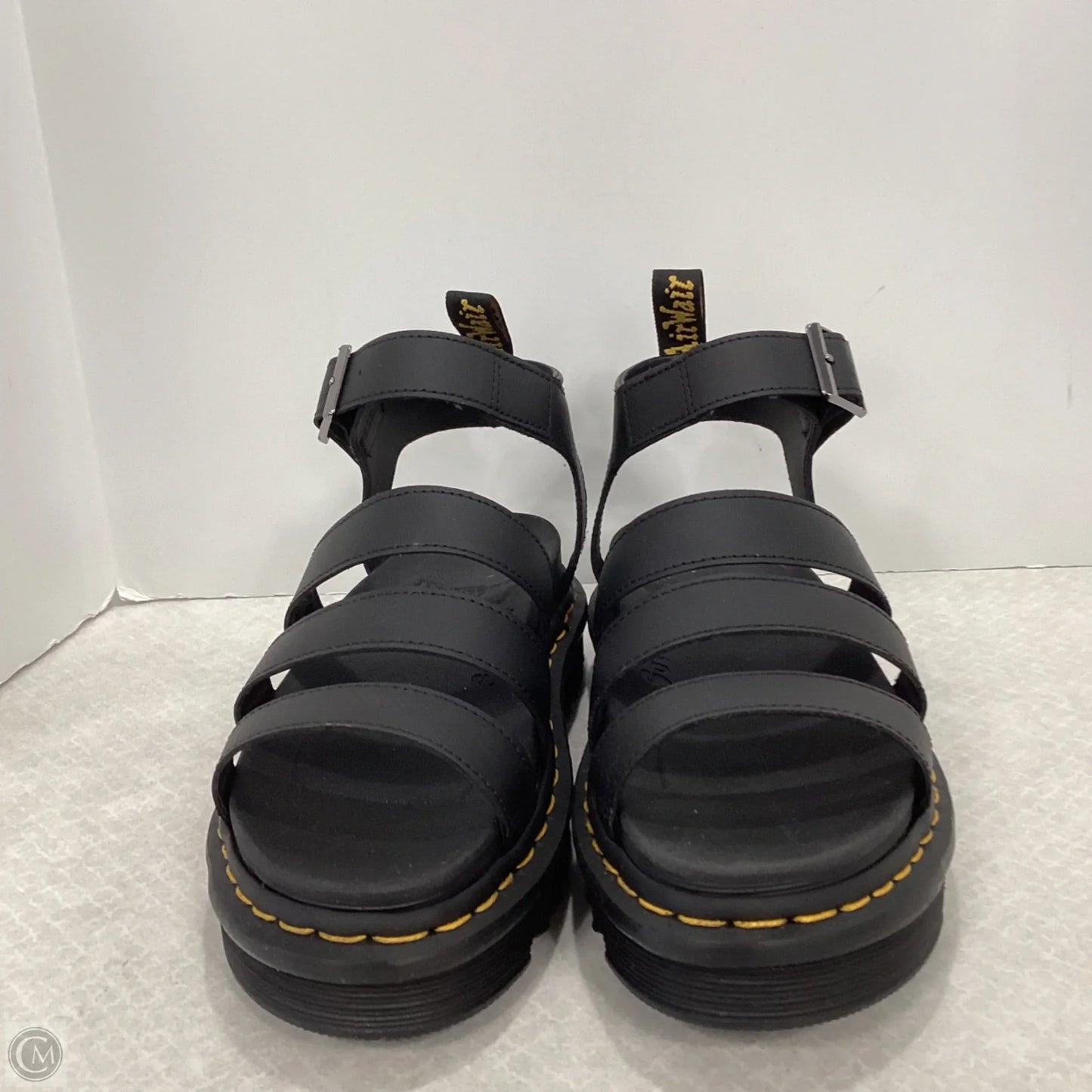 Sandals Flats By Dr Martens In Black, Size: 9