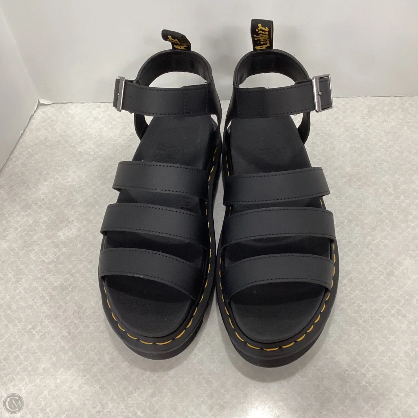Sandals Flats By Dr Martens In Black, Size: 9