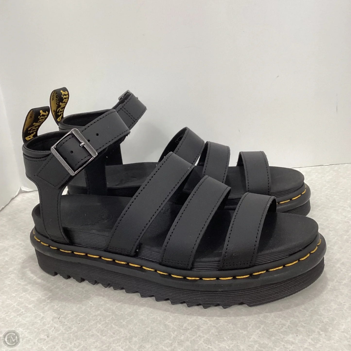 Sandals Flats By Dr Martens In Black, Size: 9