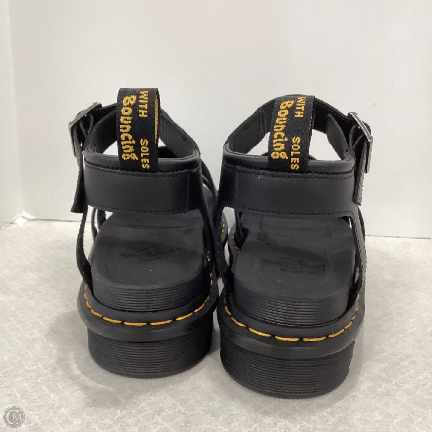 Sandals Flats By Dr Martens In Black, Size: 9