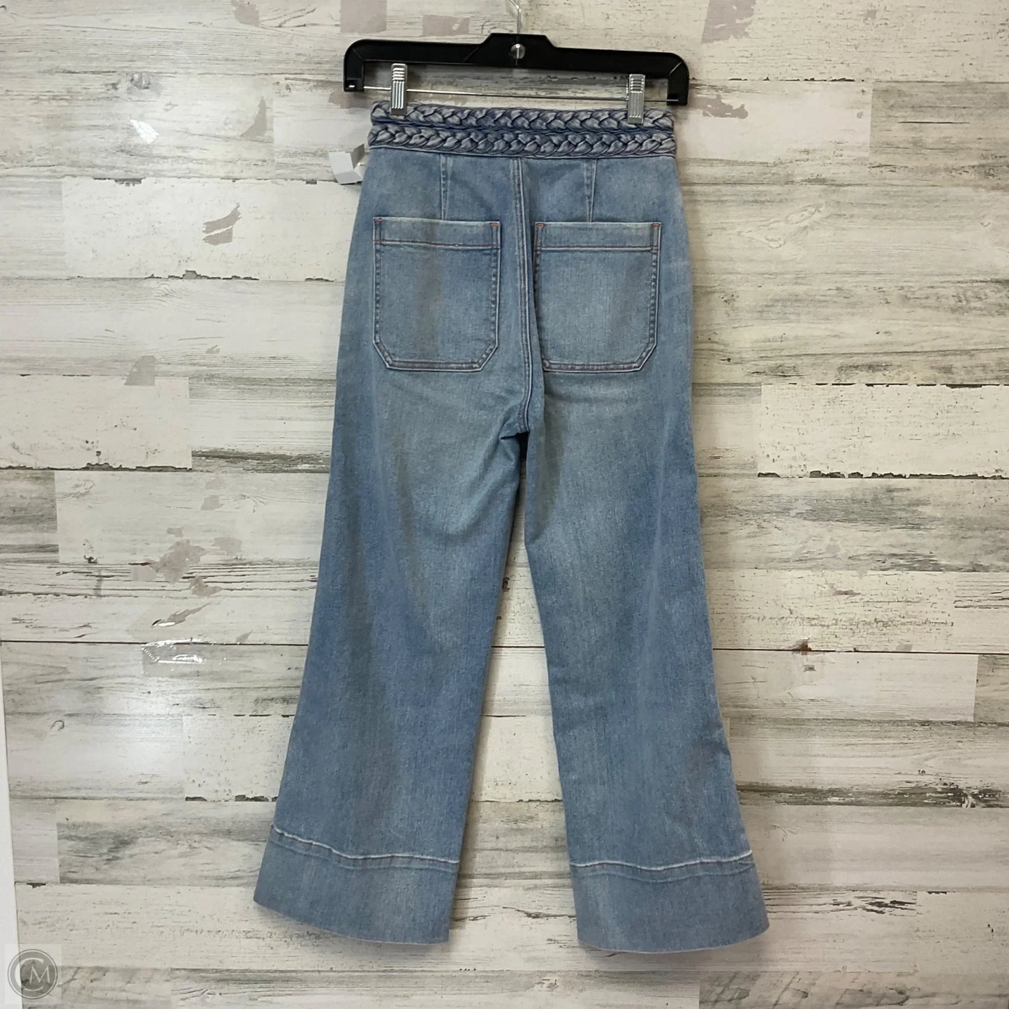 Jeans Wide Leg By Current Elliott In Blue Denim, Size: 00