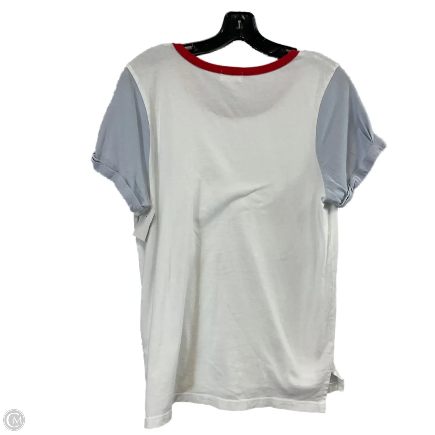 Top Short Sleeve Basic By T.la In White, Size: M