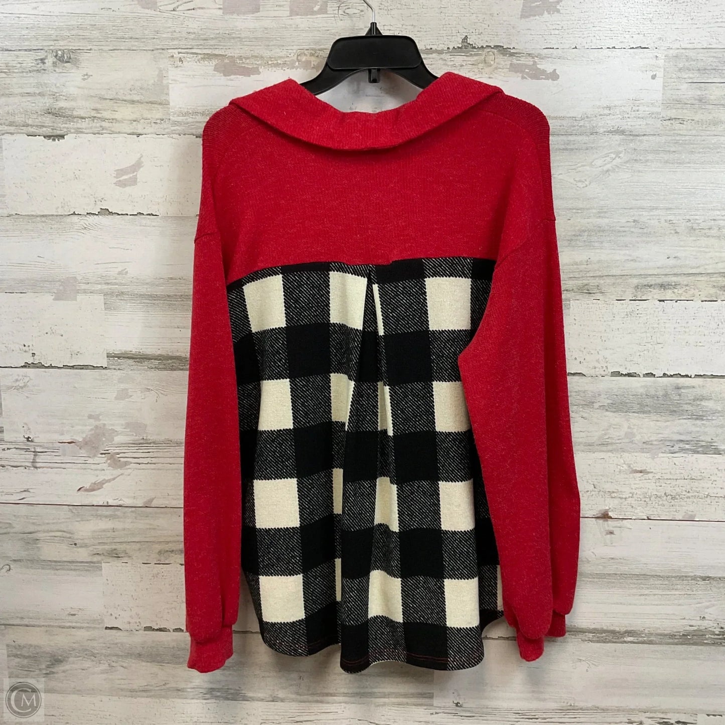 Top Long Sleeve By White Birch In Red, Size: M