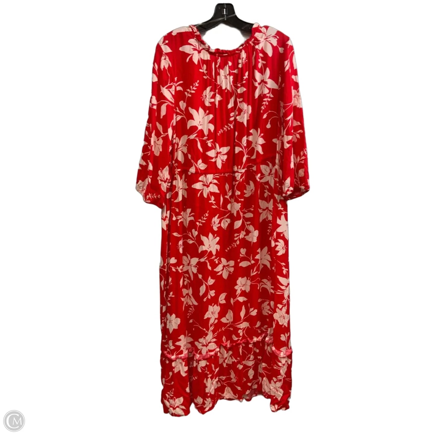 Dress Casual Maxi By Croft And Barrow In Red, Size: 2x