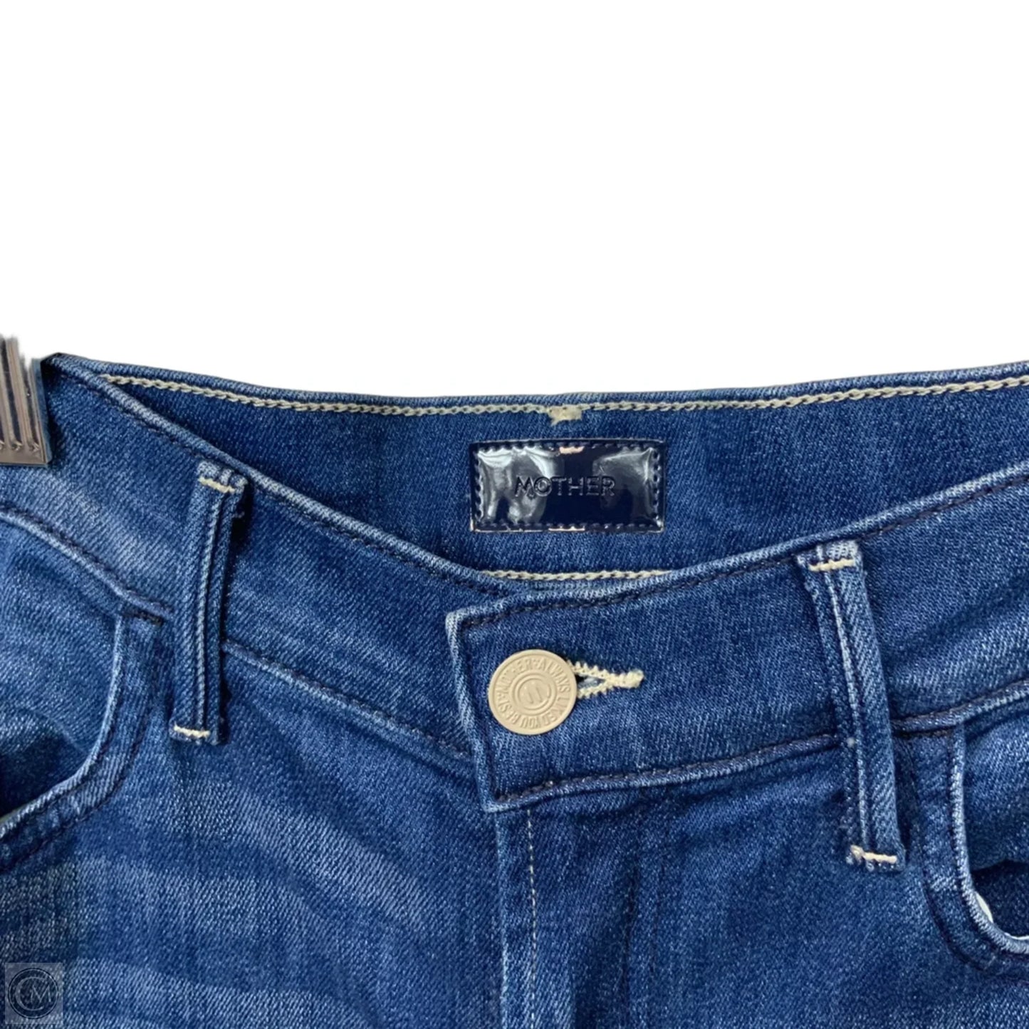 Jeans Flared By Mother In Blue Denim, Size: 4