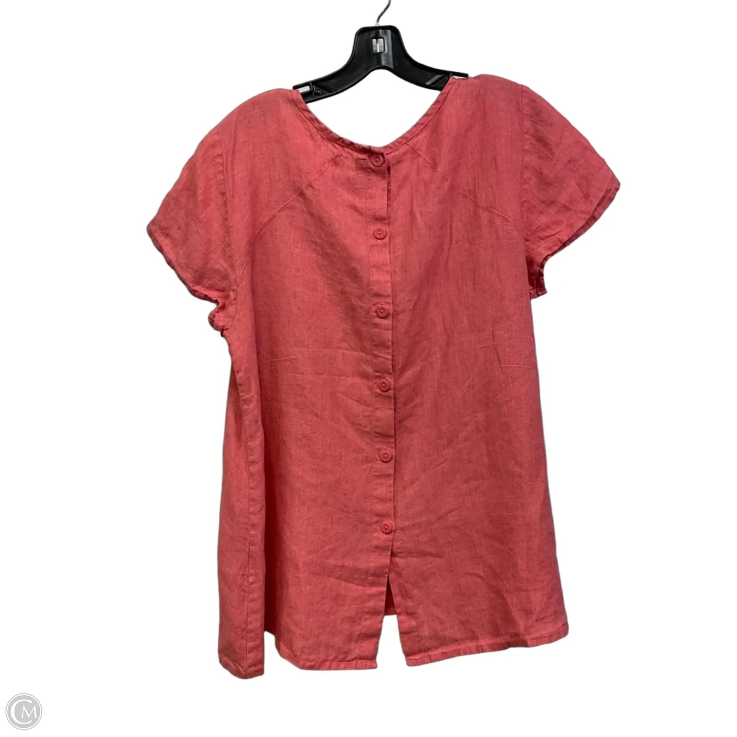 Blouse Short Sleeve By Flax In Red, Size: S
