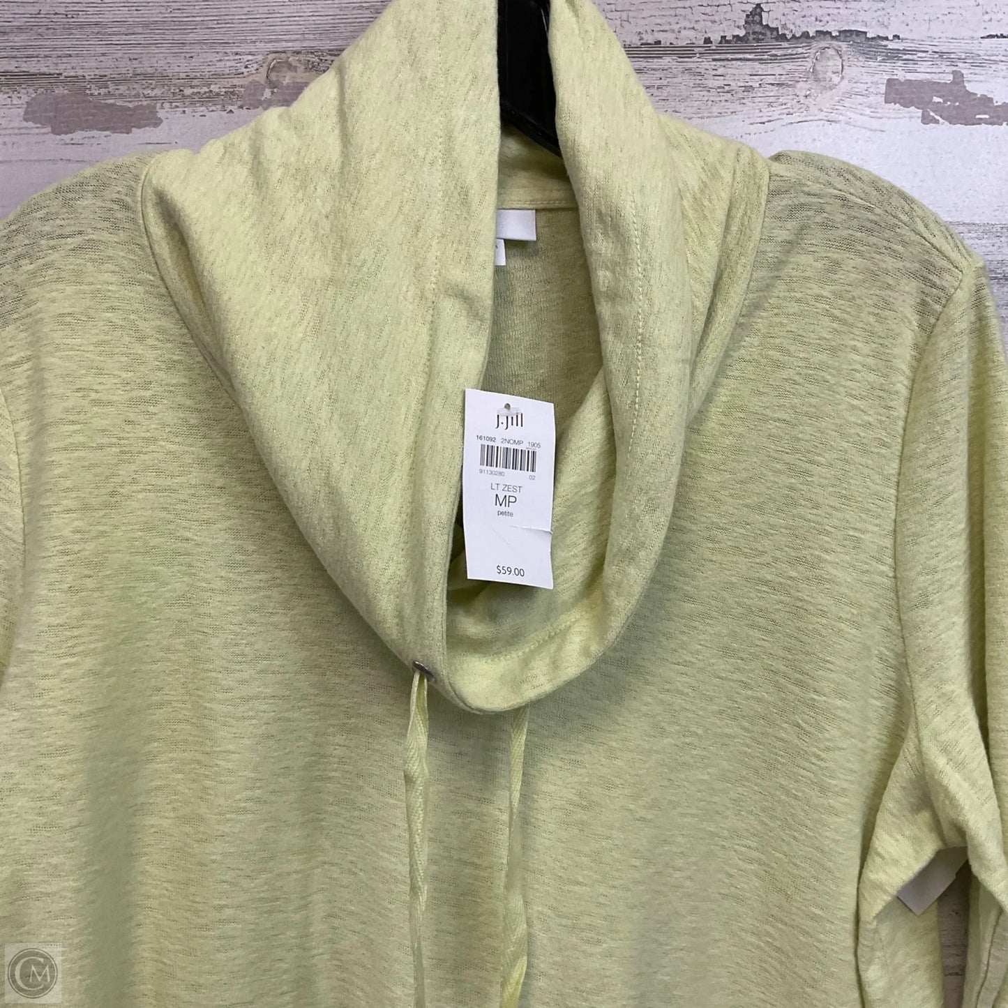 Top Long Sleeve By J. Jill In Green, Size: Mp