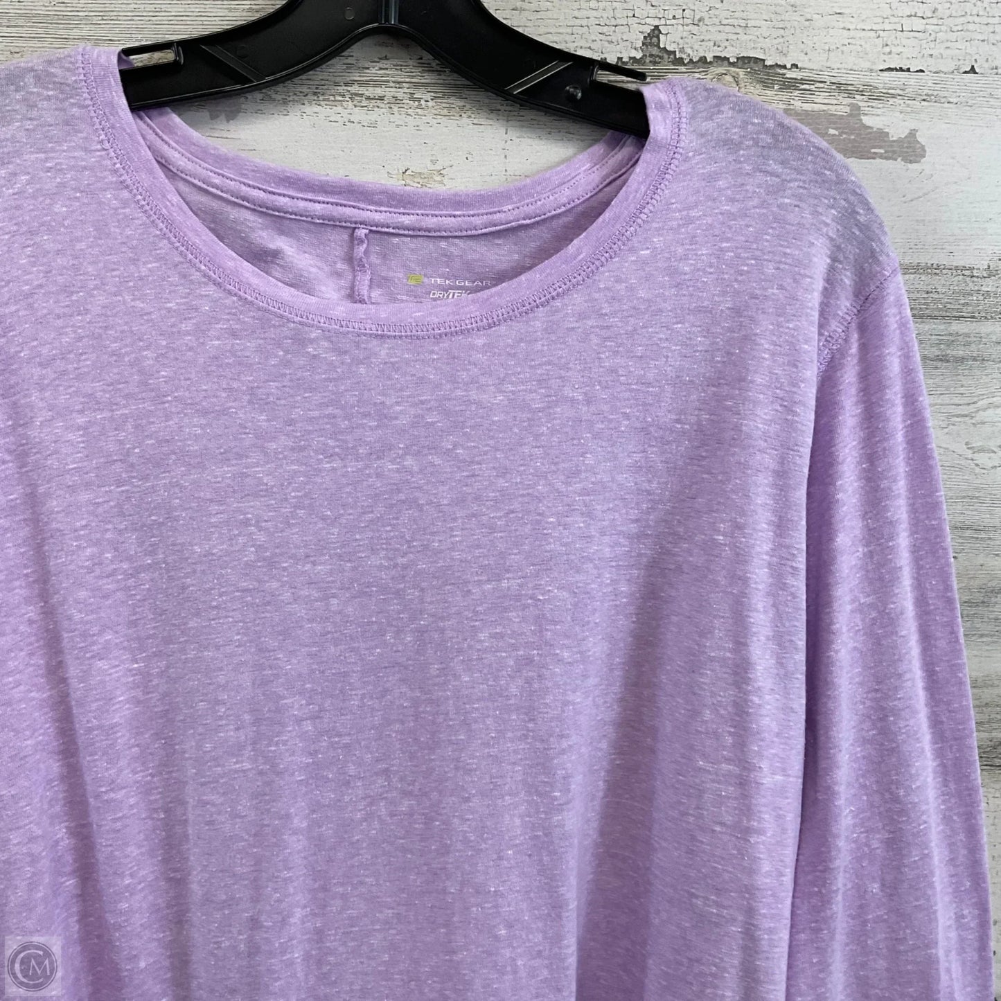 Athletic Top Long Sleeve Crewneck By Tek Gear In Purple, Size: Xl
