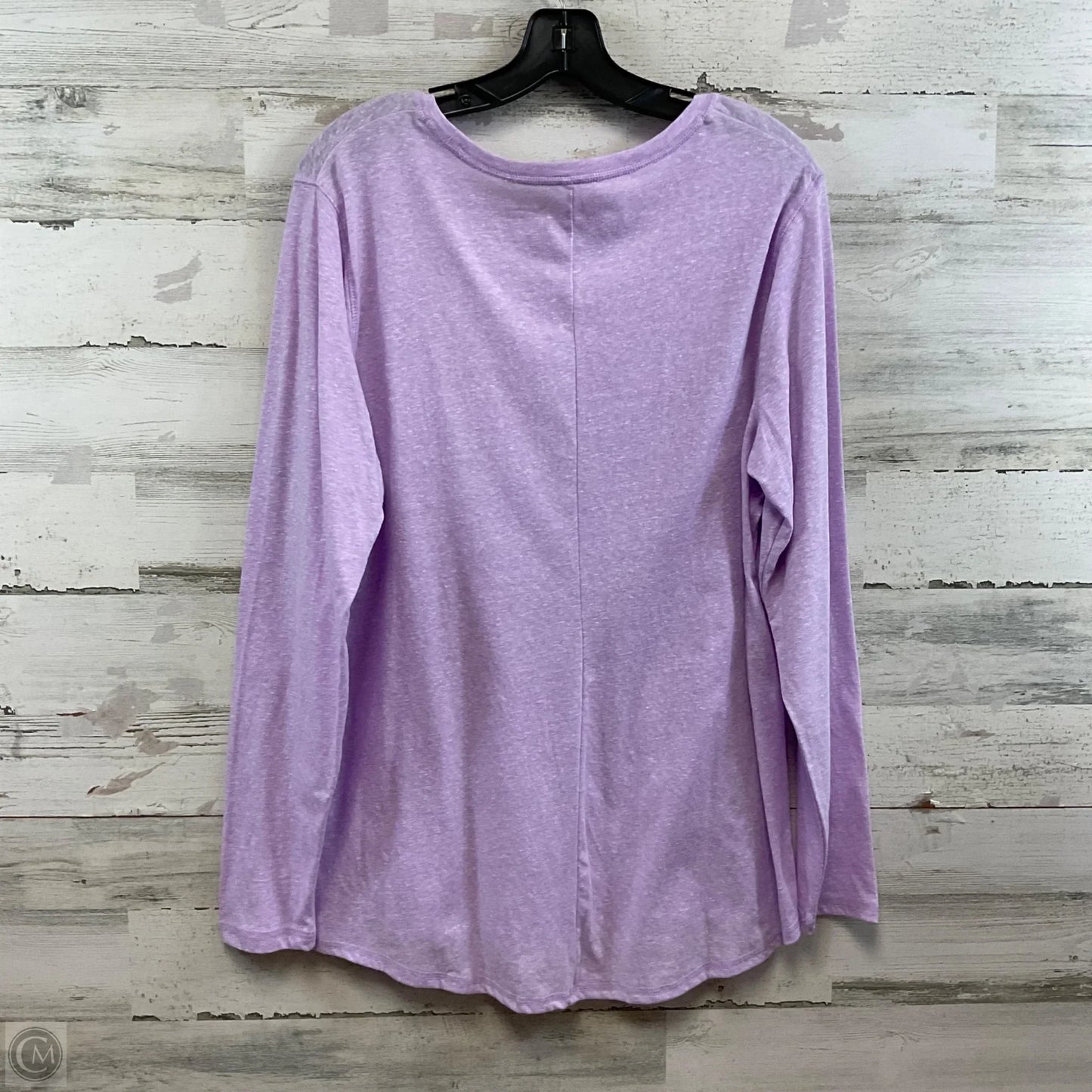 Athletic Top Long Sleeve Crewneck By Tek Gear In Purple, Size: Xl