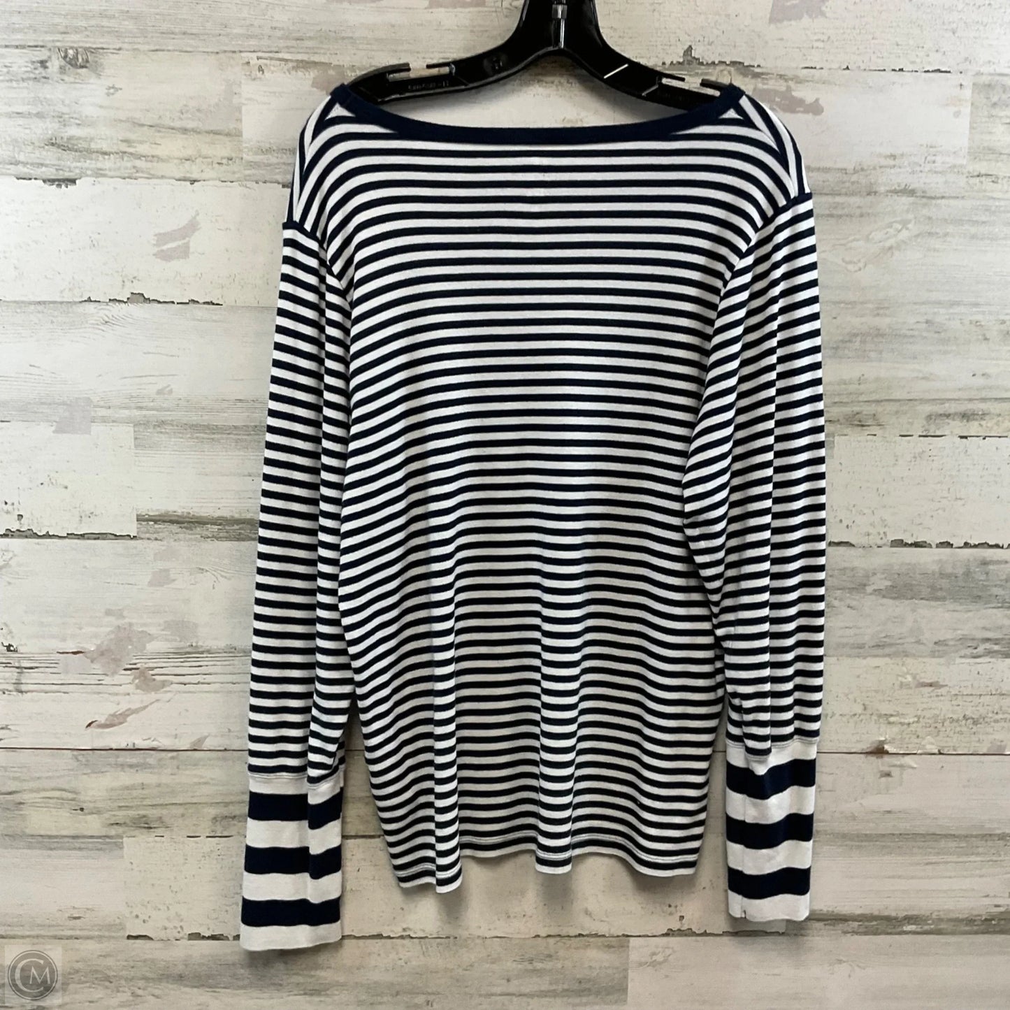 Top Long Sleeve By J. Crew In Blue, Size: 3x