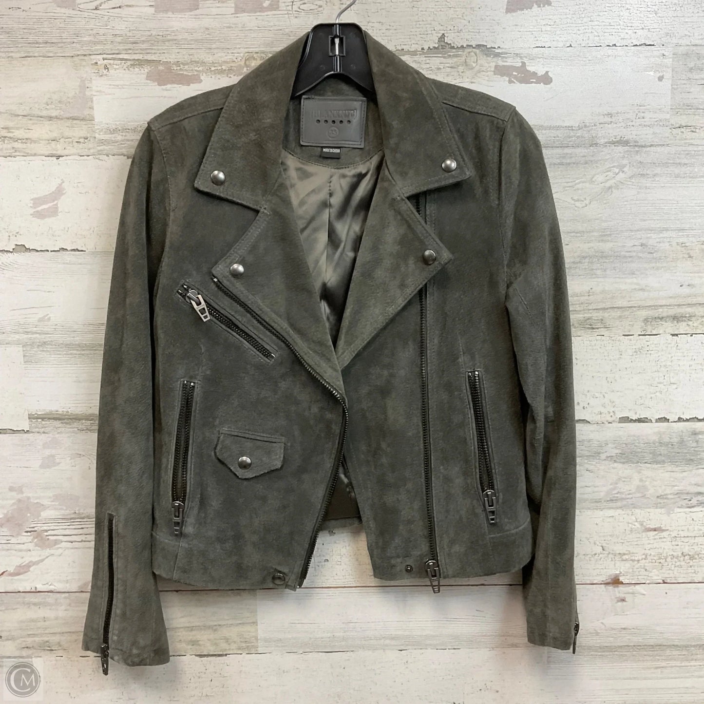 Jacket Leather By Blanknyc In Green, Size: Xs
