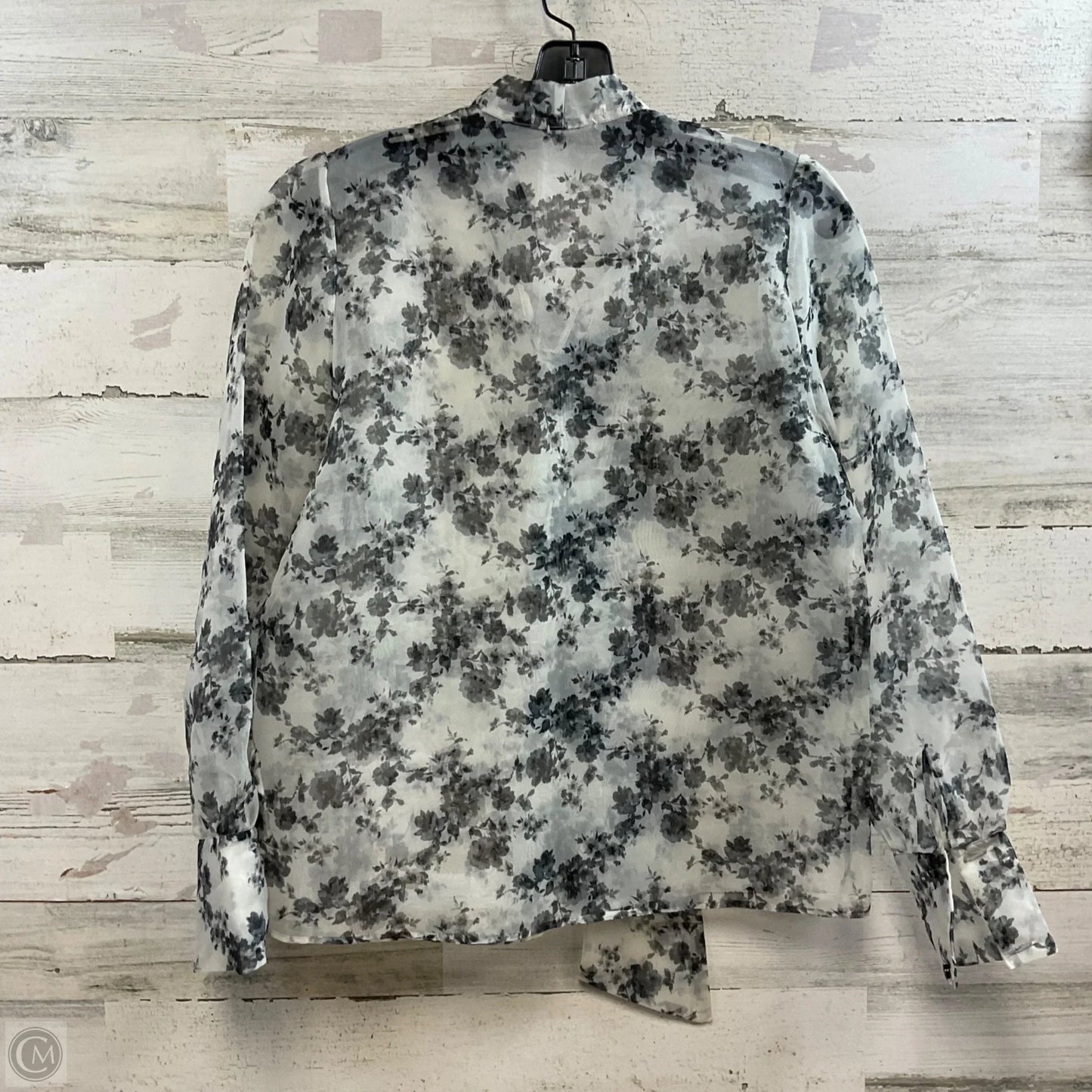 Blouse Long Sleeve By RESERVED In Black, Size: S