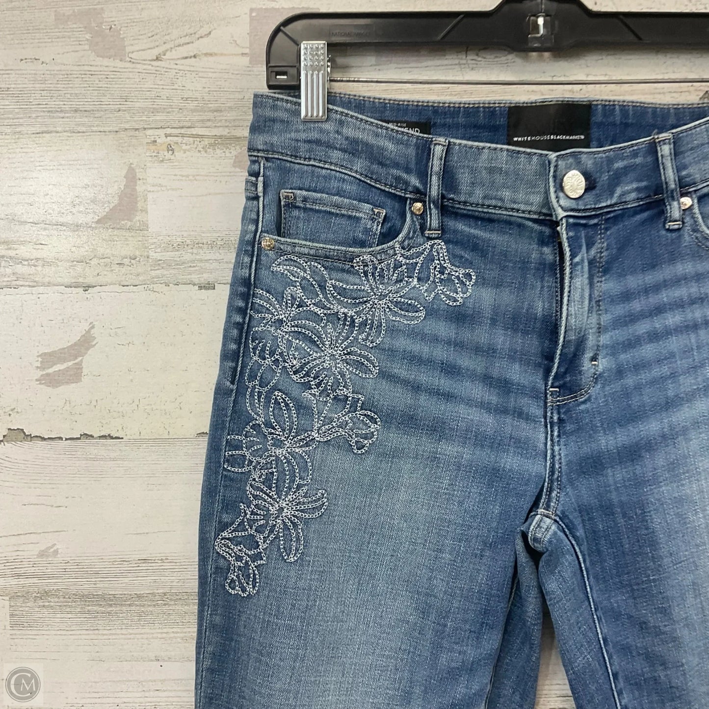 Jeans Boyfriend By White House Black Market In Blue Denim, Size: 4