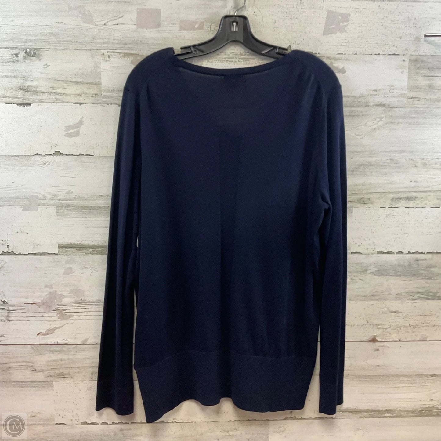 Top Long Sleeve By Talbots In Blue, Size: 1x